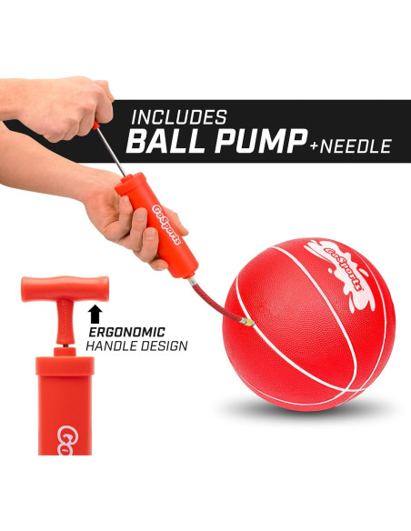 Balones de Baloncesto Acuático GoSports 3 Pack - Rojo 16,5 cm