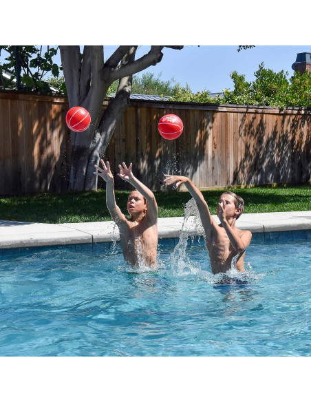 Balones de Baloncesto Acuático GoSports 3 Pack - Rojo 16,5 cm