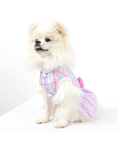 Paquete de 2 Vestidos para Perros SIMCAPY Rosa Púrpura XX-Pequeño 2