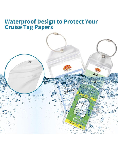 Etiquetas de Equipaje SWATOM Impermeables 4P 18.5x8.9 cm Cruceros Etiquetas de Equipaje SWATOM Impermeables 4P 18.5x8.9 cm Cruceros