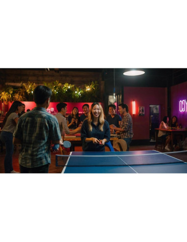 Set de Ping Pong SENSEIKI 2 Raquetas y 3 Pelotas Premium