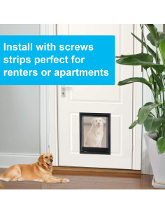 Puerta para Perros Grande CEESC XL con Tapón Magnético 2