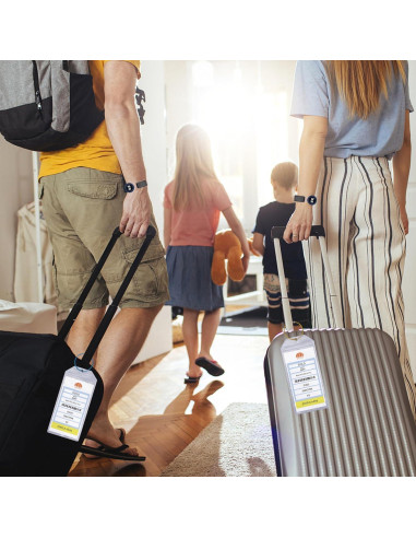 Etiquetas de Equipaje SWATOM Impermeables 4P 18.5x8.9 cm Cruceros