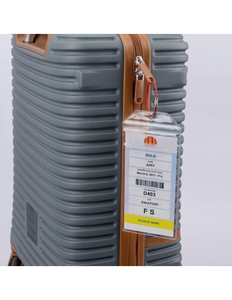 Etiquetas de Equipaje SWATOM Impermeables 4P 18.5x8.9 cm Cruceros Etiquetas de Equipaje SWATOM Impermeables 4P 18.5x8.9 cm Cruceros