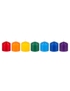 Vela Votiva Chakra Mega Velas 7 Pcs 10 Horas 3.5 cm