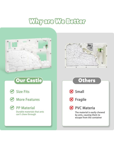 Granja de Hormigas Blevla Rectángulo Kit Educativo 27x14cm