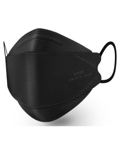 Mascarillas desechables KN95 AKGK 50 unidades negras 5 capas
