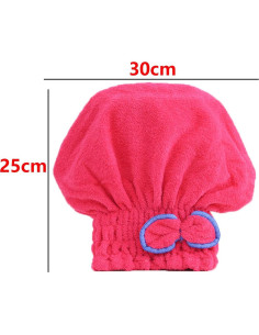Gorro de Secado de Cabello Microfibra JIEOU 3 Unidades Multicolor 2