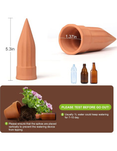 12 Picos de Riego Automático de Terracota TKSCUSR 2