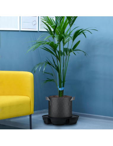 4 Platillos Autorriego UYEDUJZ para Macetas de Tela 32cm