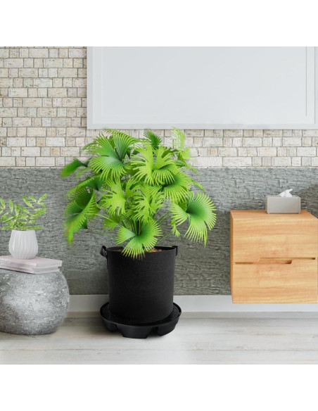 4 Platillos Autorriego UYEDUJZ para Macetas de Tela 32cm