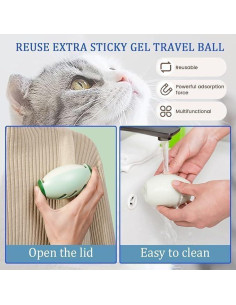 Rodillo Adhesivo Lavable THDKSNKLAO para Pelo de Mascotas 2