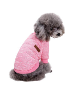 Suéter para Perros Jecikelon Rosa Pequeño Cálido Invierno