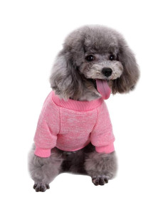 Suéter para Perros Jecikelon Rosa Pequeño Cálido Invierno 2