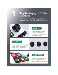 Controlador de Transmisión SOOMFON SE 6 Teclas LCD Personalizables 2