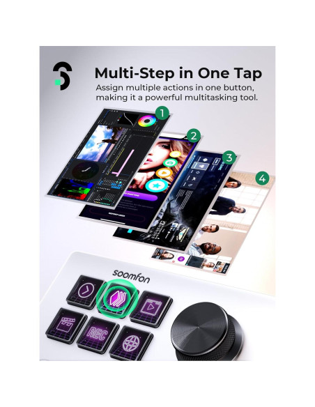 Controlador de Transmisión SOOMFON SE 6 Teclas LCD Personalizables