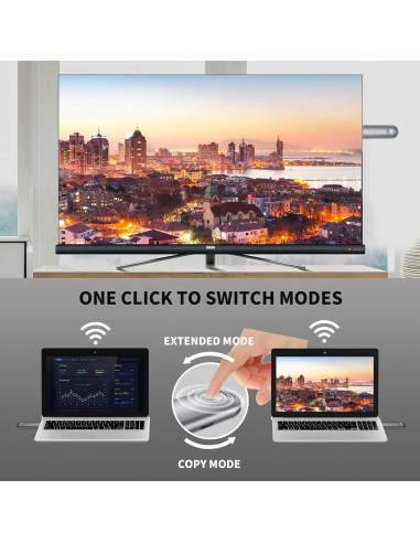 Transmisor y receptor HDMI inalámbrico TPUFO TR30 4K 30m