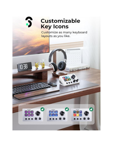 Controlador de Transmisión SOOMFON SE 6 Teclas LCD Personalizables