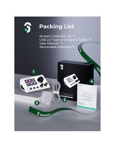 Controlador de Transmisión SOOMFON SE 6 Teclas LCD Personalizables