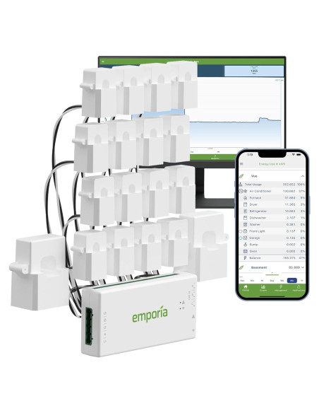 Emporia Vue 3 Monitor Energía 3 Fases 16 Sensores