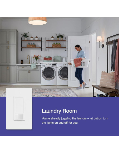 Interruptor de luz Lutron Maestro con sensor de movimiento