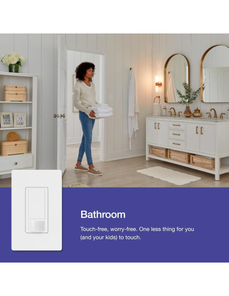 Interruptor de luz Lutron Maestro con sensor de movimiento