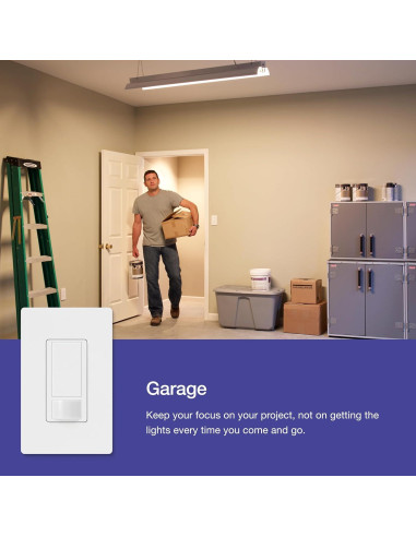 Interruptor de luz Lutron Maestro con sensor de movimiento