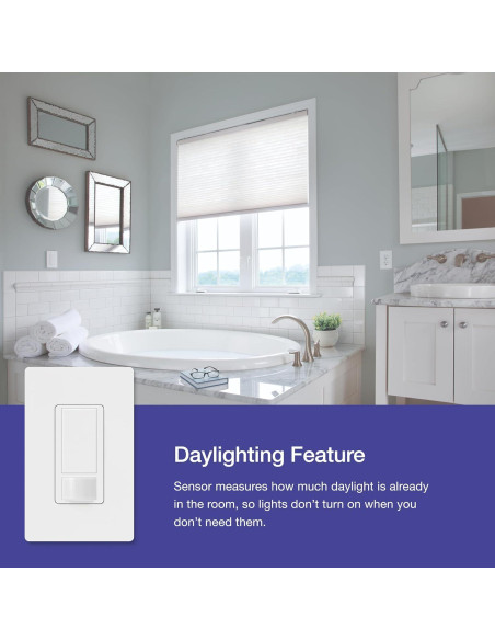 Interruptor de luz Lutron Maestro con sensor de movimiento