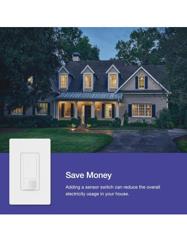 Interruptor de luz Lutron Maestro con sensor de movimiento