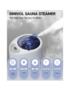 Máquina de Vapor de Sauna Simivol 2.5L Control Remoto 2