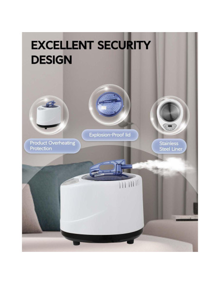 Máquina de Vapor de Sauna Simivol 2.5L Control Remoto