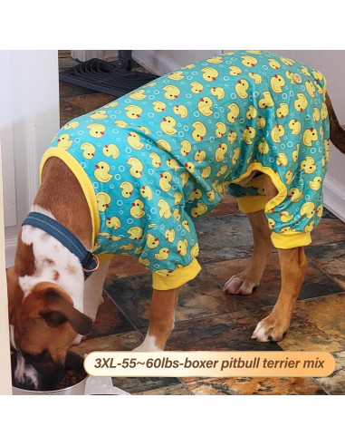 Pijamas para Perros KYEESE Terciopelo Amarillo 3X-Large