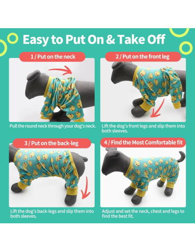 Pijamas para Perros KYEESE Terciopelo Amarillo 3X-Large