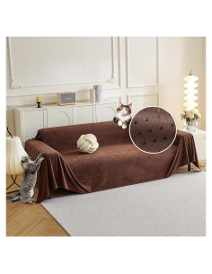 MYSKY HOME Funda de Sofá Antideslizante Chocolate 180x300 cm