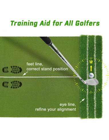 Alfombra de Golf DCQ DualTurf 5x4ft para Entrenamiento