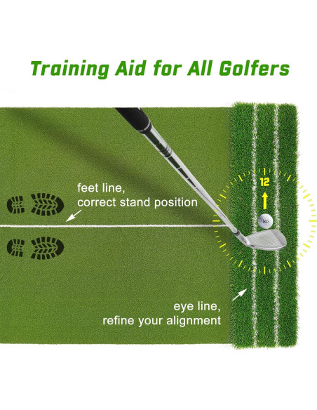 Alfombra de Golf DCQ DualTurf 5x4ft para Entrenamiento