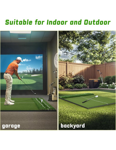 Alfombra de Golf DCQ DualTurf 5x4ft para Entrenamiento