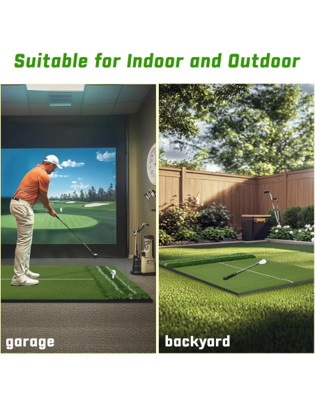 Alfombra de Golf DCQ DualTurf 5x4ft para Entrenamiento