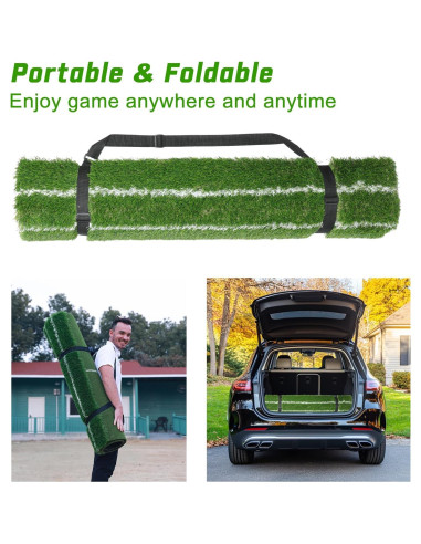 Alfombra de Golf DCQ DualTurf 5x4ft para Entrenamiento