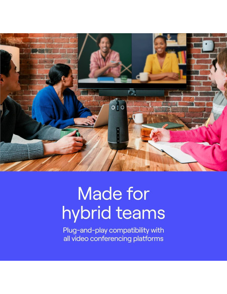 Cámara de Conferencia 360 Meeting Owl 4+ 4K con Micrófono y Altavoz