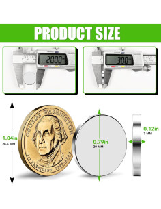 Imanes Adhesivos MIKEDE 20x3mm Fuertes para Manualidades 2