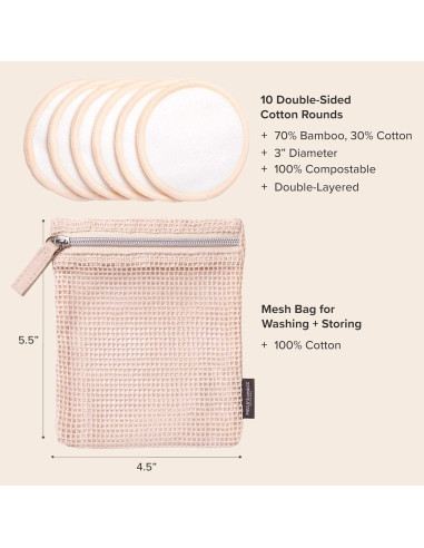 Discos Desmaquillantes Reutilizables Paula's Choice - 10 Unidades Ecológicas