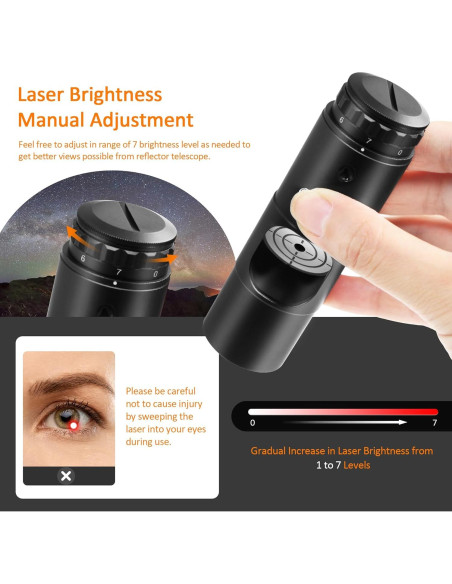 Alineador láser Astromania 1.25" para telescopios newtonianos