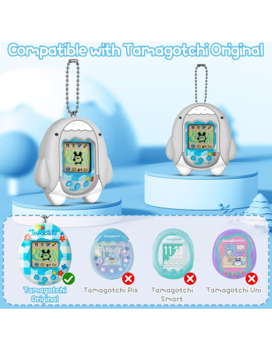 Funda de Silicona BEARDDO para Tamagotchi Original Gris