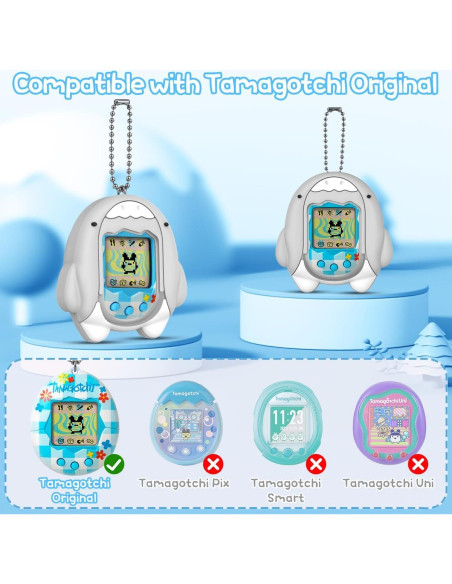 Funda de Silicona BEARDDO para Tamagotchi Original Gris