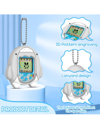 Funda de Silicona BEARDDO para Tamagotchi Original Gris