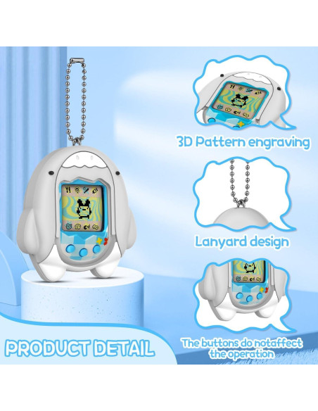 Funda de Silicona BEARDDO para Tamagotchi Original Gris