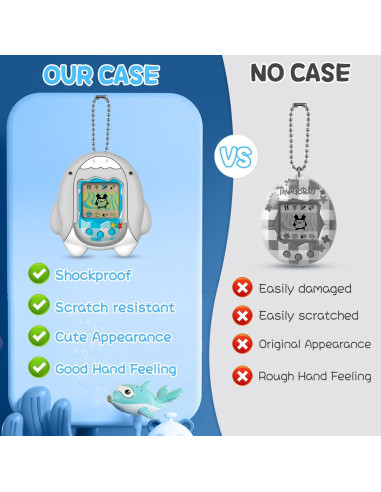 Funda de Silicona BEARDDO para Tamagotchi Original Gris