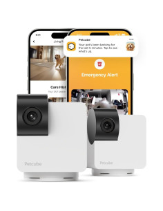 Petcube Cam 360 Paquete de 2 Cámaras WiFi HD 1080p