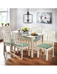 Fundas para Sillas Eeaivnm Juego de 4 Verde Ajustables 2